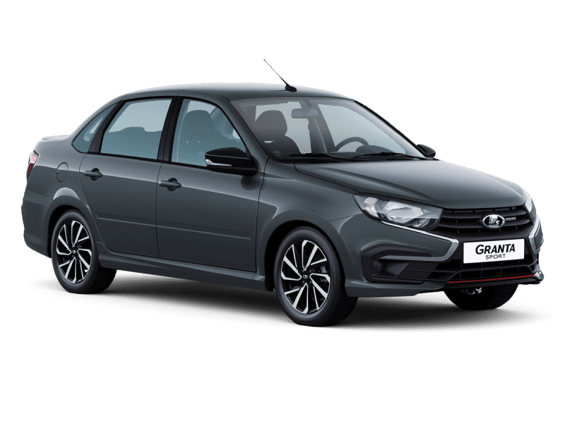 Купить Lada Granta Sport Седан в Тюмени - СЕРЕБРИСТО-ТЕМНО-СЕРЫЙ "БОРНЕО" (633) - МЕТАЛЛИК
